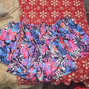 Vibrant Floral Off-Shoulder Jumpsuit